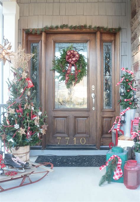 Christmas Front Porch Decorations With Vintage Flair