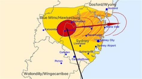 Sydney Weather Severe Storm Warning Heavy Rainfall Hail To Hit City