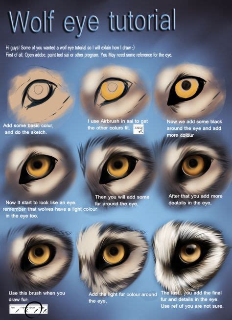 Wolf Eye Tutorial By Themysticwolf On Deviantart Olhos De Lobo