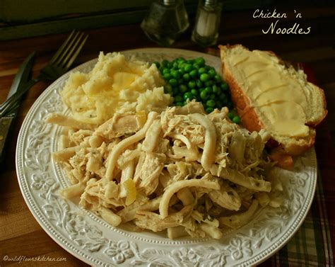 Maybe you would like to learn more about one of these? Slow Cooker Homemade Chicken 'n Noodles - Wildflour's Cottage Kitchen