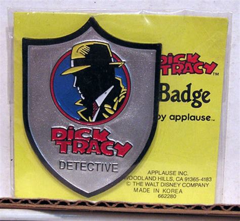 dick tracy detective badge pin from applause ebay