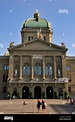 Federal Palace of Switzerland, parliament building in the capital Bern ...