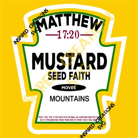 Mustard Seed Svg Etsy