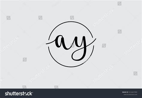 Ay Ya Y Cursive Letter Initial Stock Vector Royalty Free 1612627993 Shutterstock