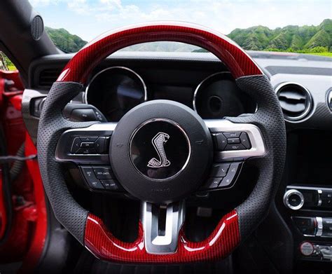 Custom Made Carbon Fiber Steering Wheel For 2014 2017 Ford Mustang