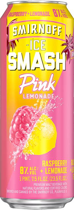 Smirnoff Ice Smash Pink Lemonade Origlio Beverage