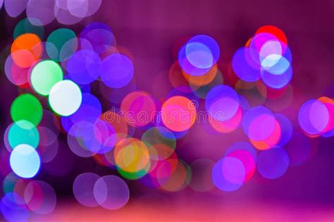 Bokeh Colorful Multi Colored Lights Yellow Red Blue Green Blurry