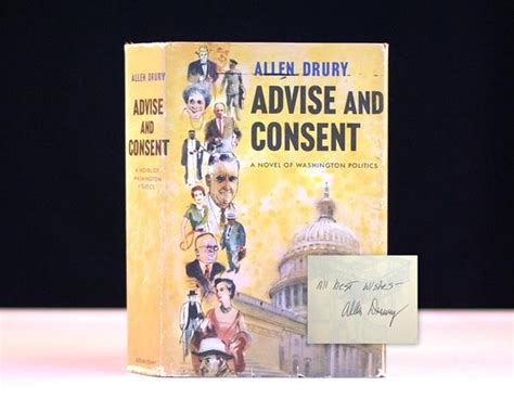 Advise And Consent A Novel Of Washington Politics Raptis Rare Books