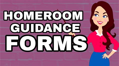 Homeroom Guidance Annexesforms Youtube