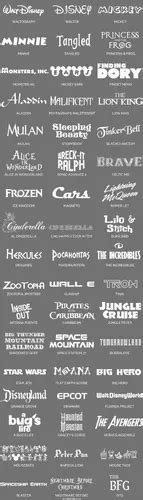 Kit Digital Tipografias Fuentes Font Personajes Disney En Venta En Capital Federal Capital