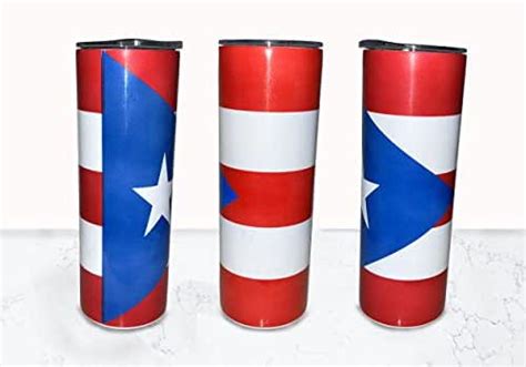 Puerto Rico Flag Puerto Rican Stainless Steel Tumbler