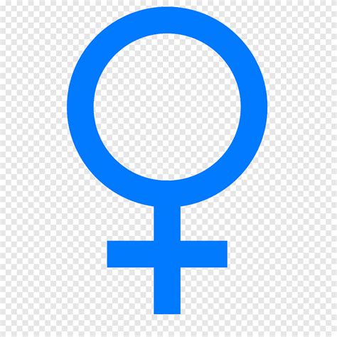 Símbolo De Género Mujer Mujer Símbolo Diverso Azul Png Pngegg