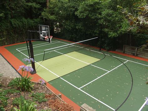 Backyard Sport Court Game Court | Backyard Basketball Court, Tennis Court, Volleyball, Pi 