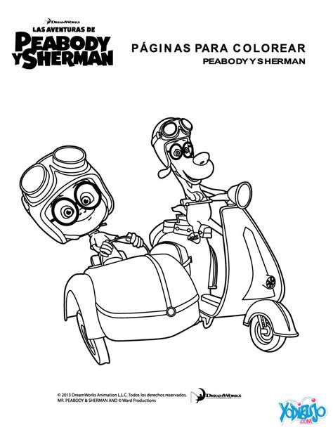Dibujos Para Colorear Peabody Y Sherman