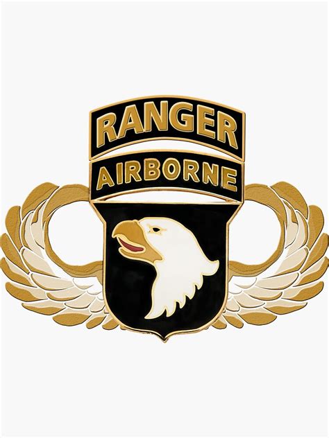 82nd Airborne Division Patch With Ranger Tab Paratrooper Sticker