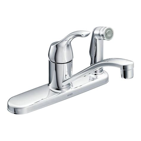 I purchased a moen motionsense kitchen faucet for a new house my husband and i had built. MOEN Adler Single-Handle Low Arc Standard Kitchen Faucet ...