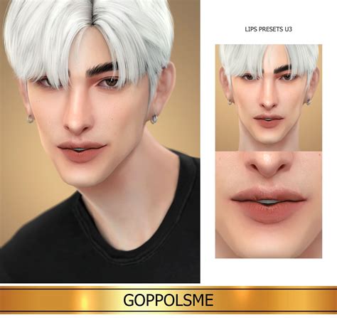 Gpme Gold Lips Presets U3 Goppolsme On Patreon Sims 4 Cc Skin Gold