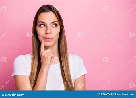 Photo Of Thoughtful Interested Girl Think Thoughts About Her Summer