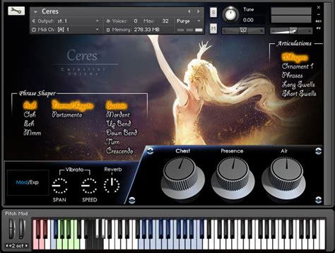 Ceres Vocal Sample Library For Kontakt And Above Vst Aax Au Instrument