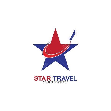 Creative Symbol Concept Star Travel Agency Logo Design Featuring