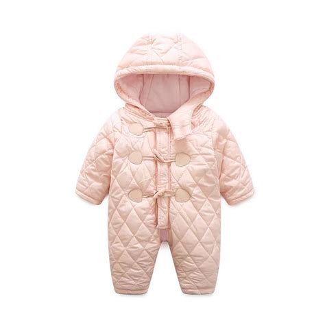 2018 Fashion Autumn Winter Infant Rompers Newborn Jumpsuit Hooded Baby