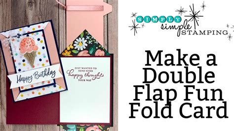 A Double Flap Fun Fold Card That Will Get Raving Approval Youtube