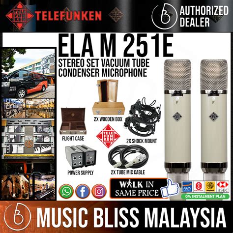 Telefunken Ela M 251e Stereo Set Vacuum Tube Condenser Microphone
