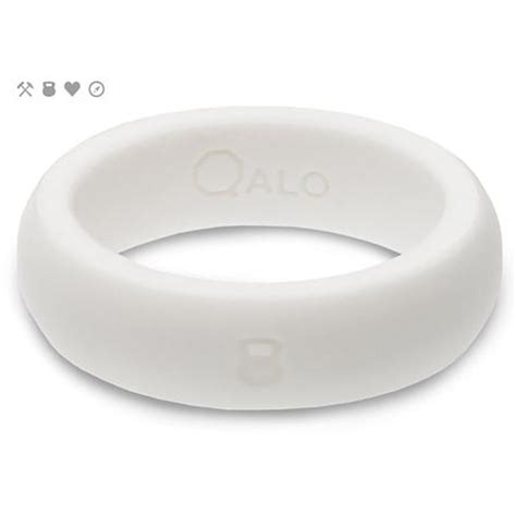 Qalo Slicone Wedding Ring Classic Womens White