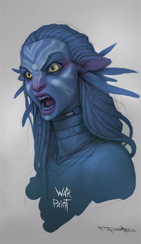 Neytiri Warpaint By Boris Dyatlov Alien Character Avatar Fan Art