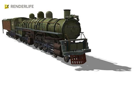 4 6 2 Steam Locomotive 3d Model Rigged Cgtrader