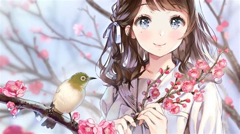 Cute Anime Background Cherry Blossom Garangan Mambudem