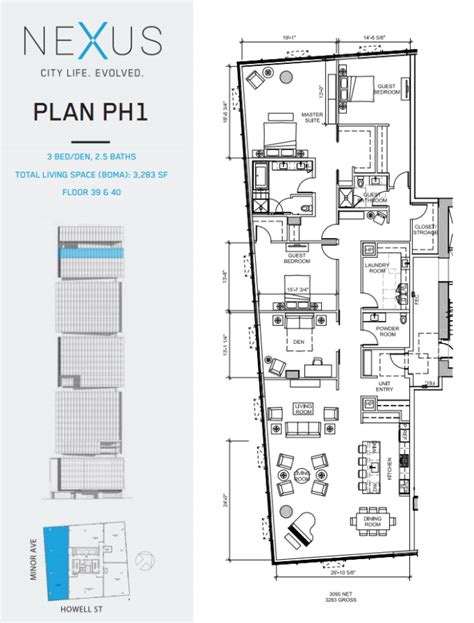 Just Released Penthouse Floor Plans NEXUS Seattle Condos Minor Avenue Seattle WA