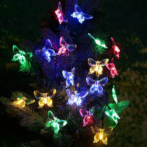 Buy 20 Leds Butterfly Solar String Lights Multi Colors