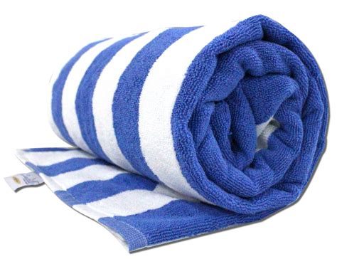 Beach Pool Towel In Blue And White Stripes Know Your Linen