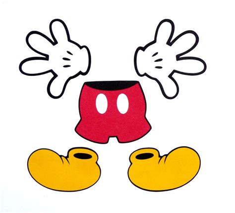 Mickey Body Outline Svg Svg Images Collections