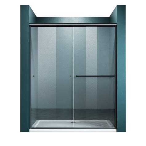 Buy Elegant In W X In H Double Sliding Shower Door With In