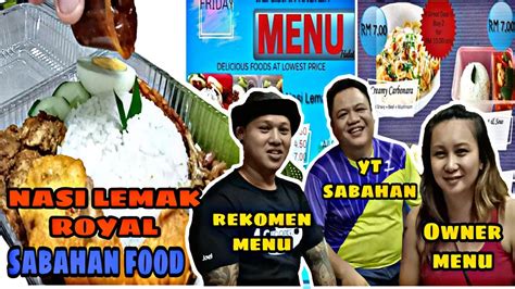 Wow very very delicious i eat nasi lemak(fat rice) everyday the most popular one is nasi lemak antarabangsa in kg baru kl malaysia come people visit malaysia n taste the real pot of malaysian nasi lemak(fat rice) p/s sorry. Nasi lemak royal snowy elainie | sabahan food - YouTube