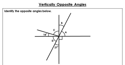 Year 6 Vertically Opposite Angles Lesson Classroom Secrets