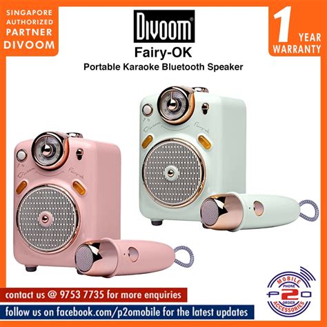 Divoom Fairy Ok Karaoke Portable Bluetooth Speaker Shopee Singapore