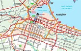 Hamilton road map - Ontheworldmap.com
