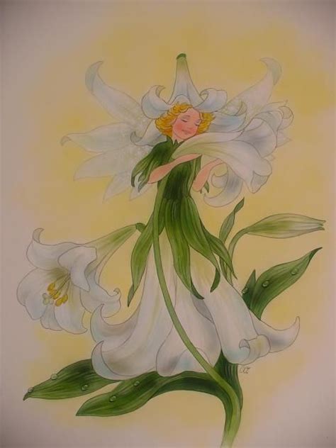 © Christl Vogl Die Weisse Lilie Fairy Paintings Fairy Artwork Pixies