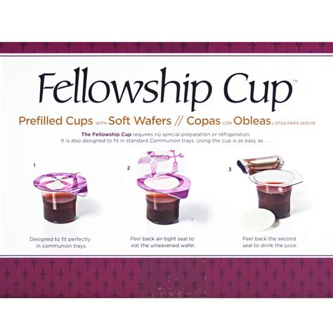 Fellowship Cup Prefilled Communion Cup 100 Concordia Supply