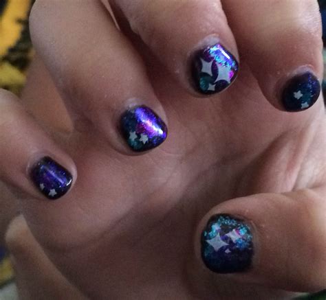 Proizvod već postoji u korpi () kom. Galaxy Nails with gel polish & foil | Simple nails, Galaxy ...
