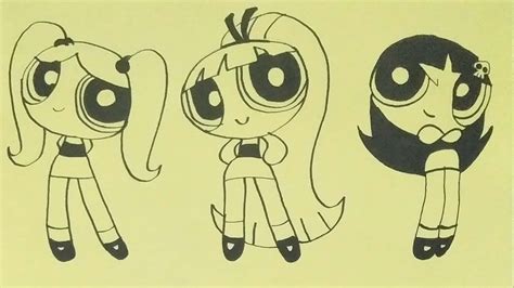 How To Draw The Powerpuff Girls Powerpuff Girls Step By Step Easy Drawing Youtube