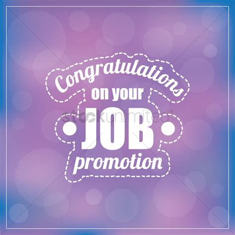 Congratulations On Your Job Promotion Vector Image 1828635