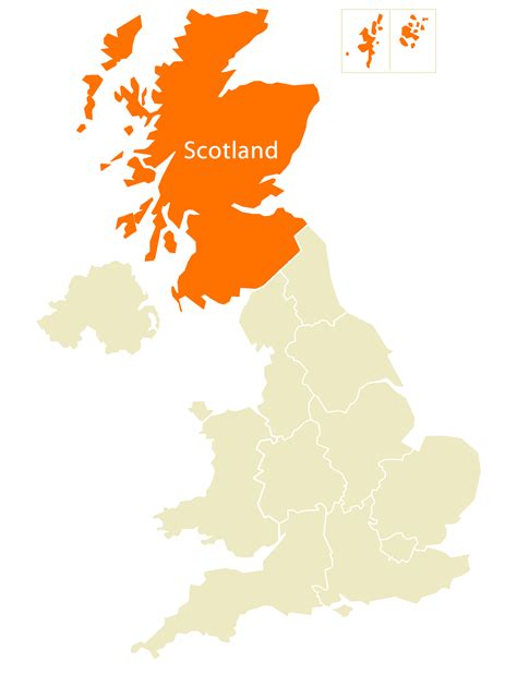 Location Map Of Scotland •