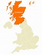 Location Map of Scotland • Mapsof.net