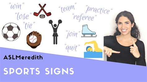 Learn Asl Signs For Sports Youtube