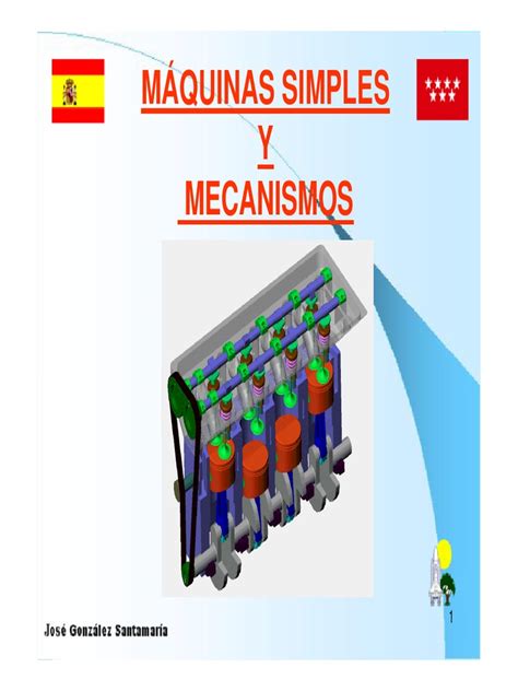 Maquinas Y Mecanismos Simples Y Avanzados Pdf Palanca Engranaje