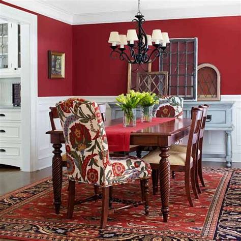 Dinning Room Red Accent Wall Dining Room Paint Dining Room Remodel